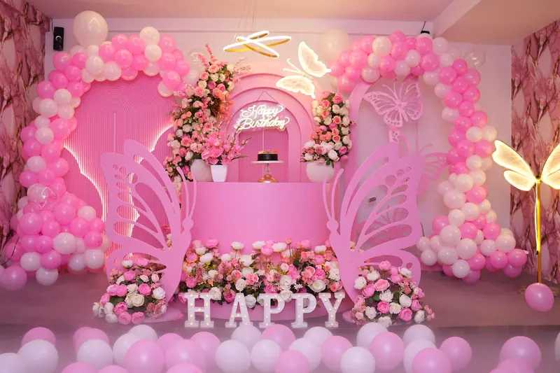 A private celebration room at Happy Memories Basavanagudi